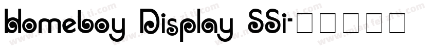 Homeboy Display SSi字体转换